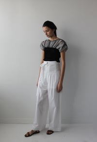 Image 1 of Tulle covered jersey tee