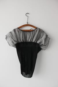Image 2 of Tulle covered jersey tee