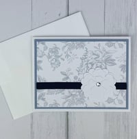 Image 4 of Blue and Yellow Floral Card Making Kit for Adults to DIY 6 Handmade Greeting Cards, Easy DIY Craft