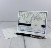 Image 7 of Blue and Yellow Floral Card Making Kit for Adults to DIY 6 Handmade Greeting Cards, Easy DIY Craft