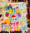 Sweet house  - painted papers 