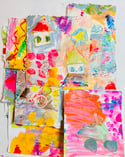 Sweet house  - painted papers 