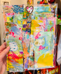 Cute Kitty  - painted papers 