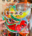 Cutie Fruities   - painted papers 