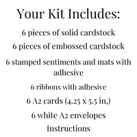Image 2 of Summer Fruit Card Making Kit for Adults to DIY 6 Handmade Greeting Cards for Beginners