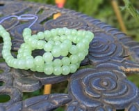 Image 3 of 4mm Lime Sherbet Jelly Glass Beads