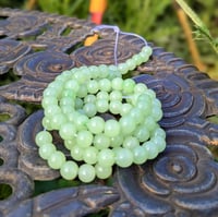 Image 1 of 4mm Lime Sherbet Jelly Glass Beads