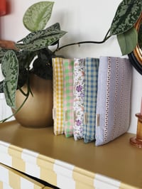 Image 4 of Housse de livre · vichy bleu & vert