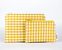 Image 3 of Pochette · vichy jaune & blanc