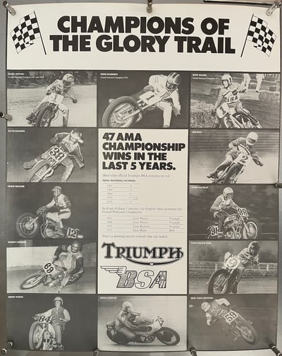 Image of Genuine BSA/Triumph Championship Poster