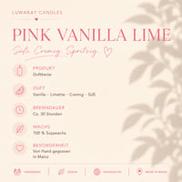 Image 3 of Pink Vanilla Lime Candle