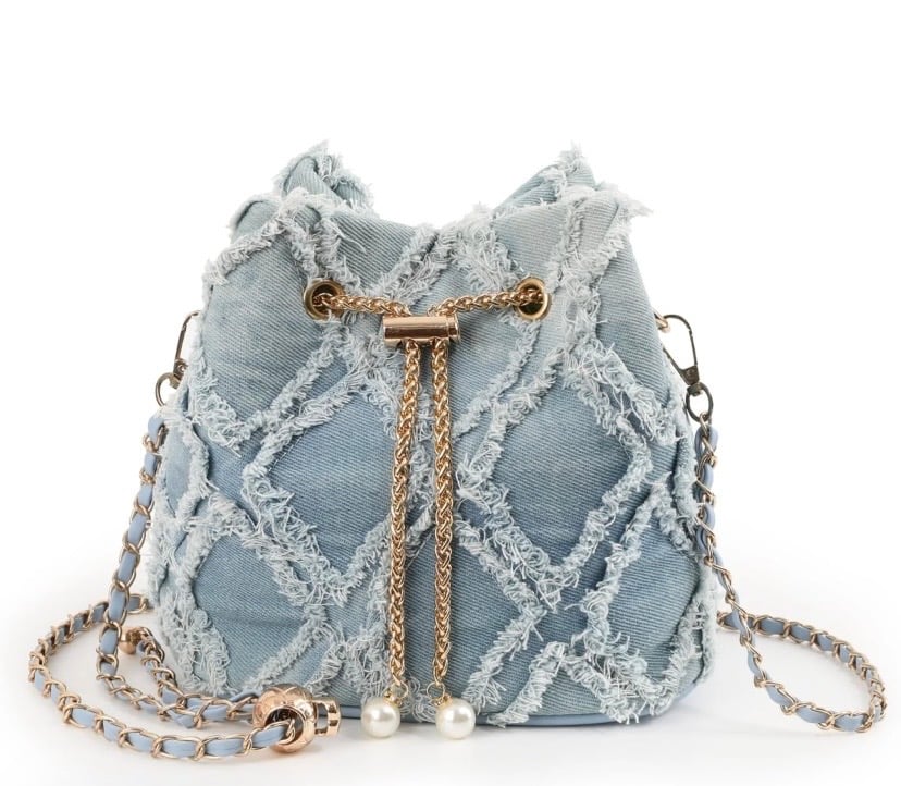 Image of Denim Bucket Bag