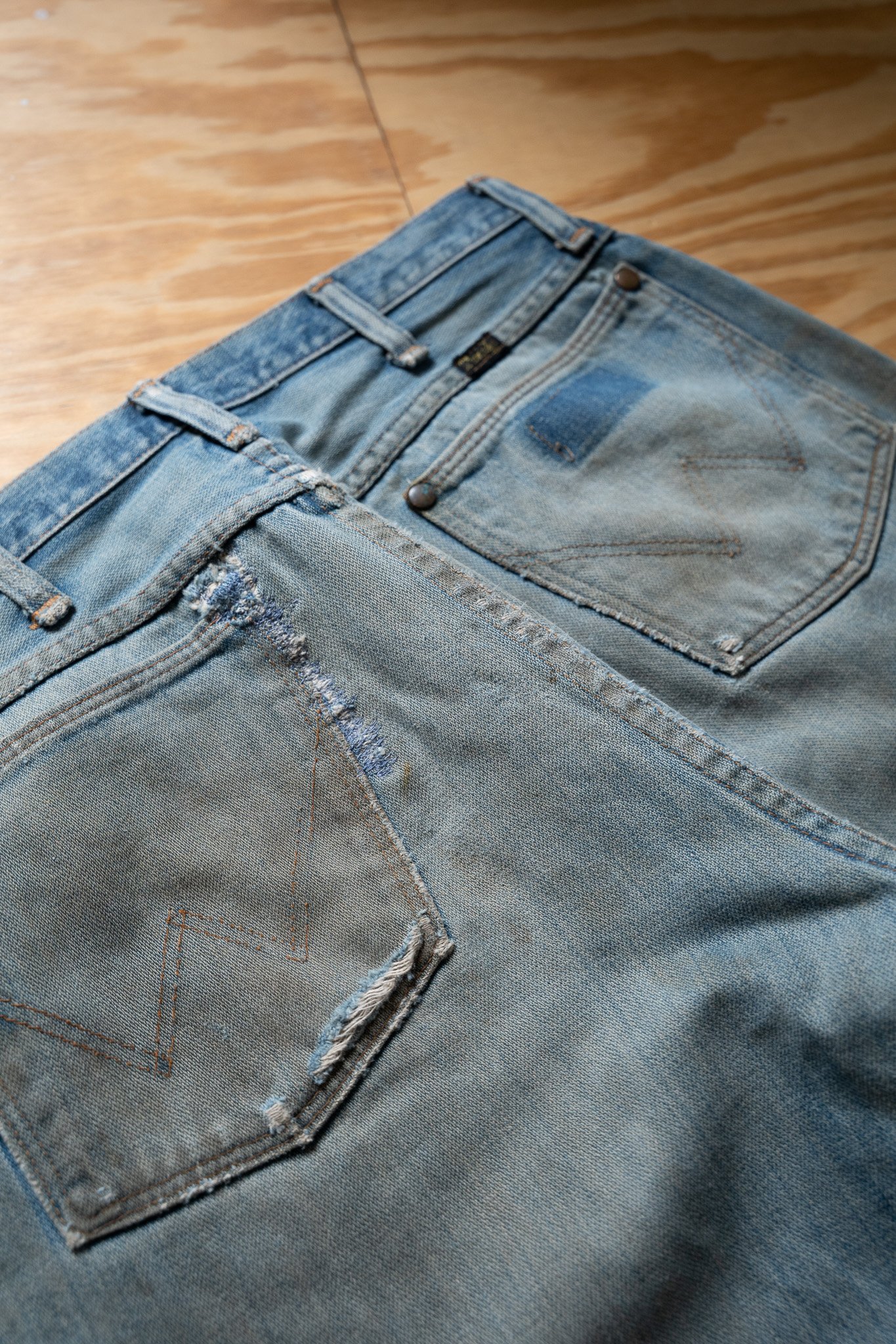 Image of Vintage Wrangler Repaired Jeans – 