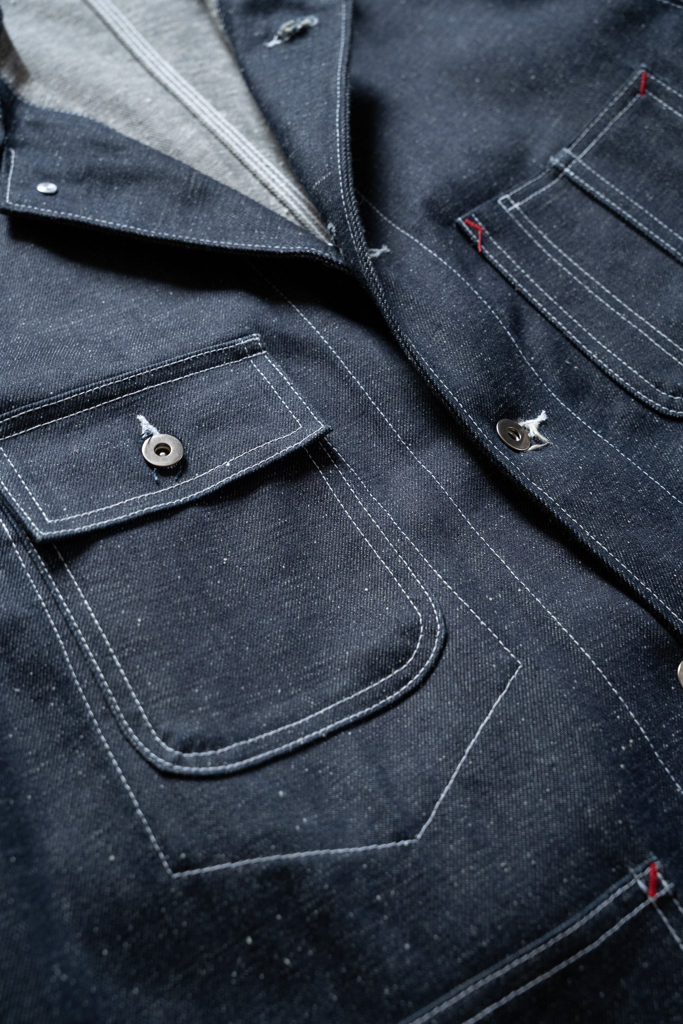 Image of [SAMPLE] Scarf Brothers Sample Selvedge Denim Chore Coat – Made in USA 