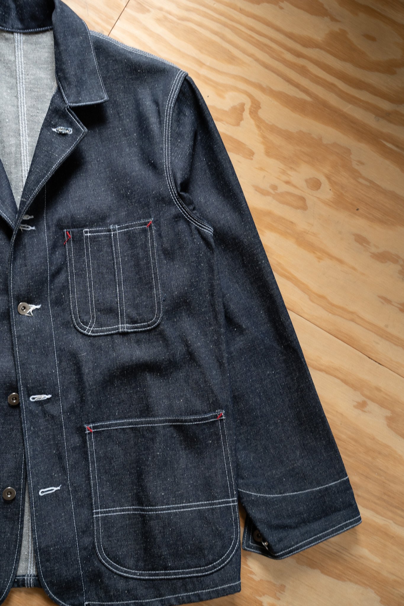 Image of [SAMPLE] Scarf Brothers Sample Selvedge Denim Chore Coat – Made in USA 