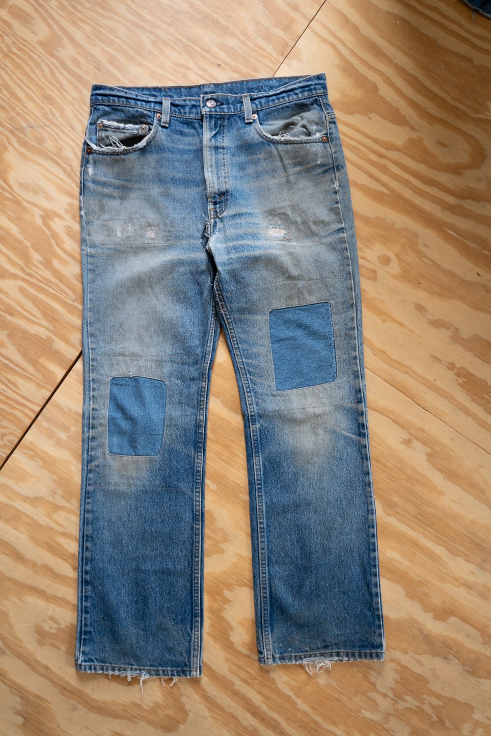 Image of Vintage Levi's Repaired Denim Jeans – Made in USA
