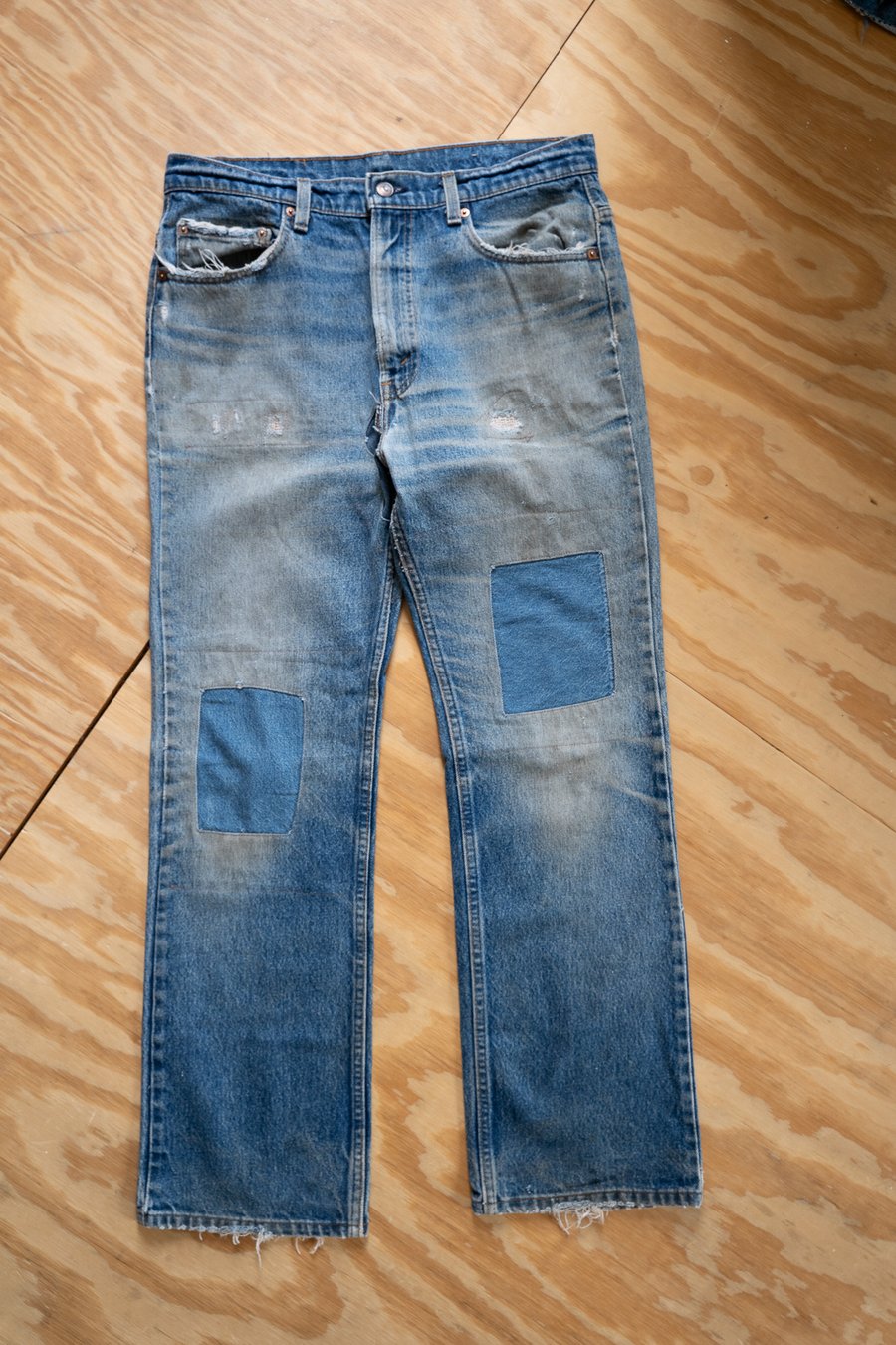 Image of Vintage Levi's Repaired Denim Jeans – Made in USA