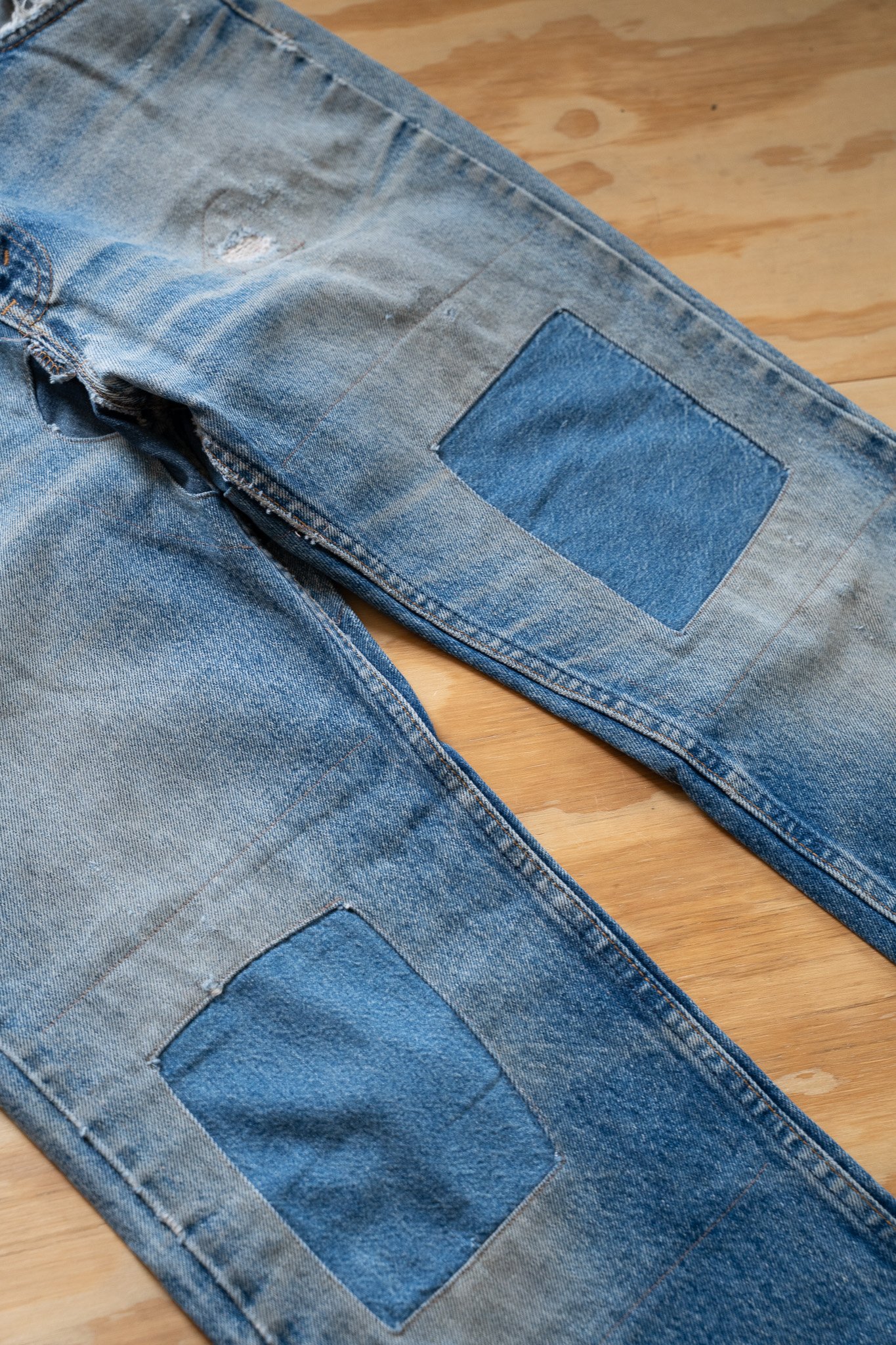 Image of Vintage Levi's Repaired Denim Jeans – Made in USA