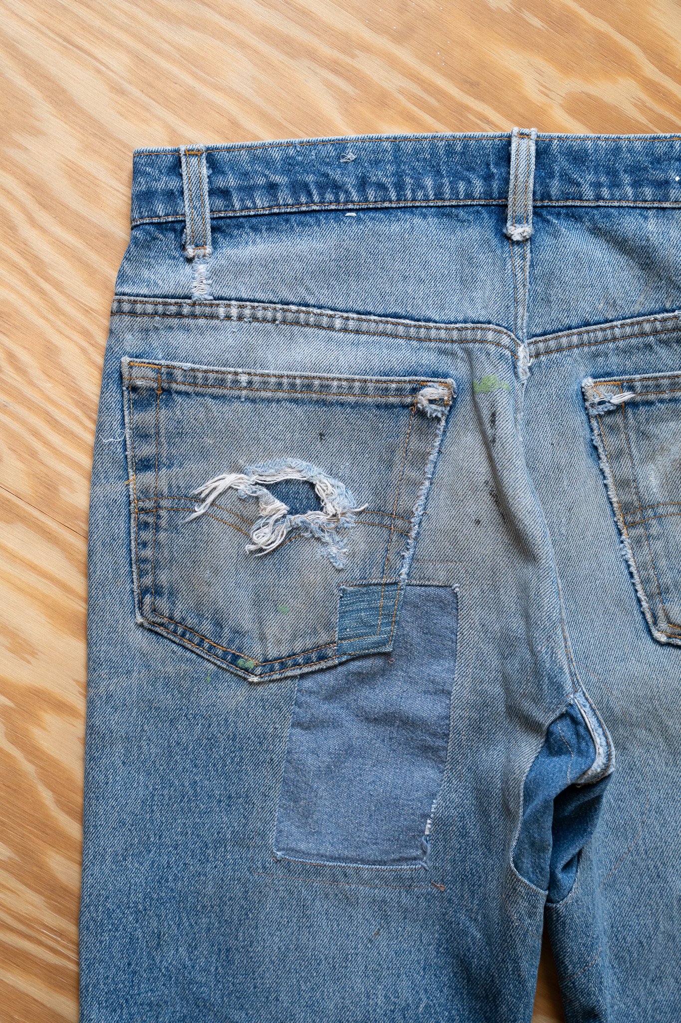 Image of Vintage Levi's Repaired Denim Jeans – Made in USA