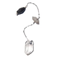 Quartz/Herkimer/Bk Tourmaline - ENERGY DOWSING - 6-1