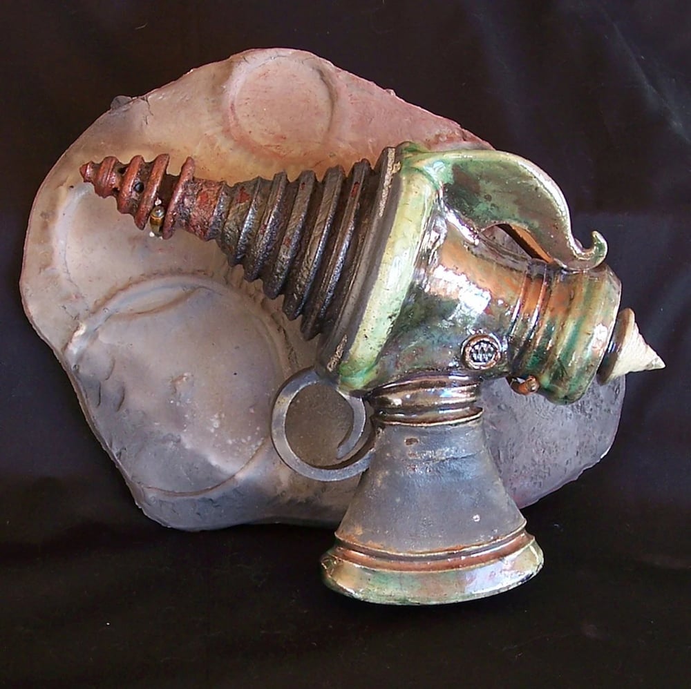 Image of Weinbomber - Raku Fired Ceramic Sculpture