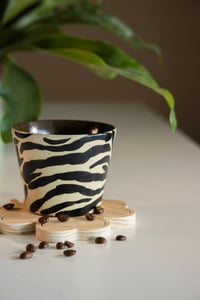 Image 1 of Zebra Pattern Ceramic Cup