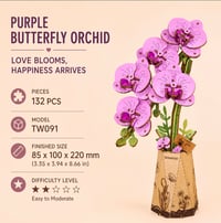 Rowood 3D DIY Kit -Wooden Flower Orchid 