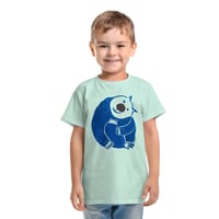 Image 1 of 'Hairy nose' - youth, soft mint t-shirt/felt nose