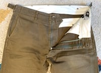 Image 4 of Engineered Garments by Nepenthes green pants, made in USA, size 32 (fits 32-34)