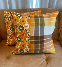 Image 1 of Orange Daisy Cushions