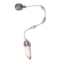 Pink Lemurian / Moonstone / Agate  - ENERGY DOWSING - 30-1