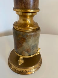 Image 4 of Marble & Brass Daisy Lamp