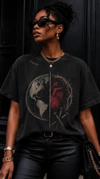 Image 1 of Christ Cuts Convos - Demure Vintage Premium T-Shirt