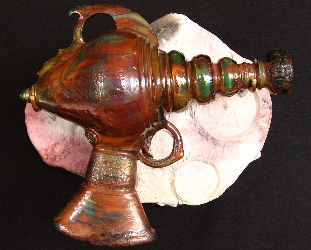 Image of Wells Thermal Disruptor - Raku Fired  Ceramic Sculpture