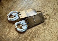 Image 1 of Peaces of Luanda brass and beads in natural color / n1