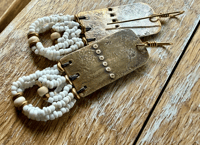 Image 7 of Peaces of Luanda brass and beads in natural color / n1