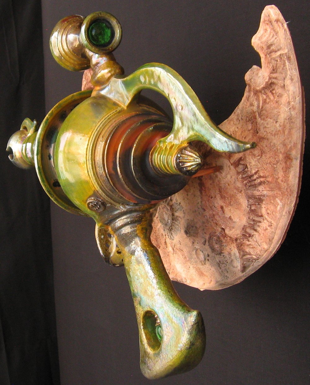 Image of Jamiason Tyre Needlebeam - Raku Fired  Ceramic Sculpture