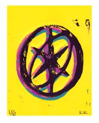 Image 3 of Eyekons Linocut Block Prints (4.25"x5.5")
