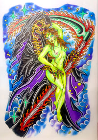 Reaper/Green Goddess Backpiece color study