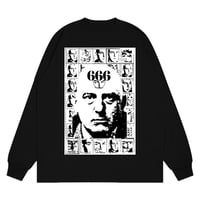 Image 2 of [PRE ORDER] LONGSLEEVE ALEISTER CROWLEY (BLACK/BROWN/WHITE)