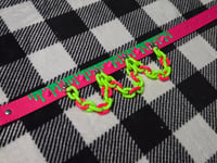 Image 1 of UV Reactive Pink and Green