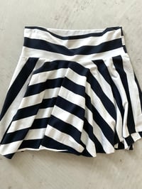 Image 1 of Çora Asymmetrical mini skirt  – stripes 