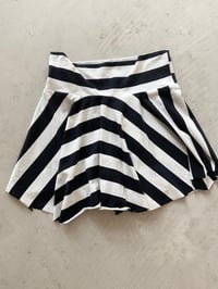 Image 2 of Çora Asymmetrical mini skirt  – stripes 