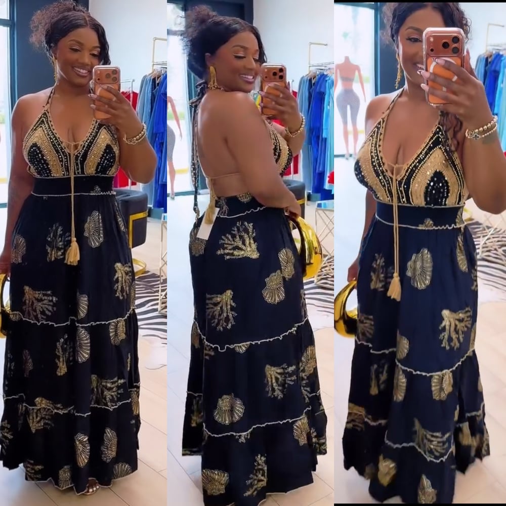 Image of SEASHELL MAXI DRESS
