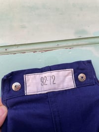 Image 5 of Size Medium, Un-worn Cotton French St James Military Dungarees, Vintage Dead-stock 1960's Workwear.