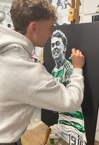 Image 2 of CALLUM OSMAND CELTIC HEARTS SIGNED PAINTING