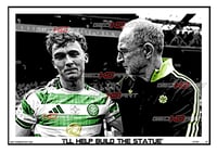 Image 2 of CALLUM OSMAND MARTIN O'NEILL CELTIC TITLE DAY