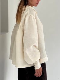 Image 2 of Gathered Linen Shirt 