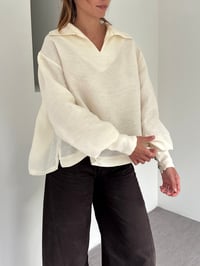 Image 1 of Gathered Linen Shirt 