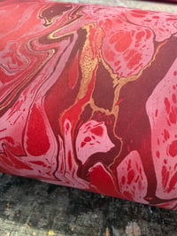 Image 2 of One-of-a-kind hand marbled paper  - 'Sandstone'